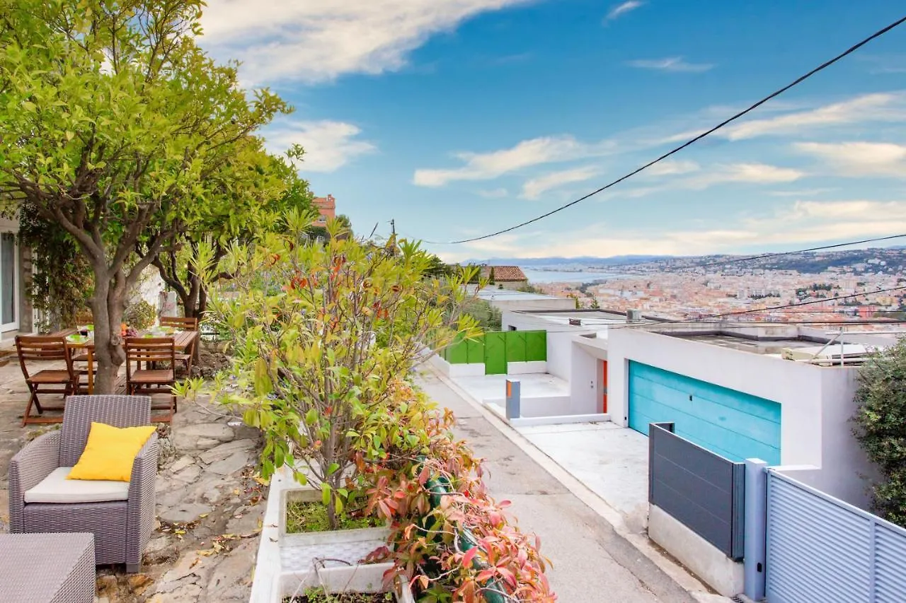 Beautiful Villa With Panoramic View Over Nice