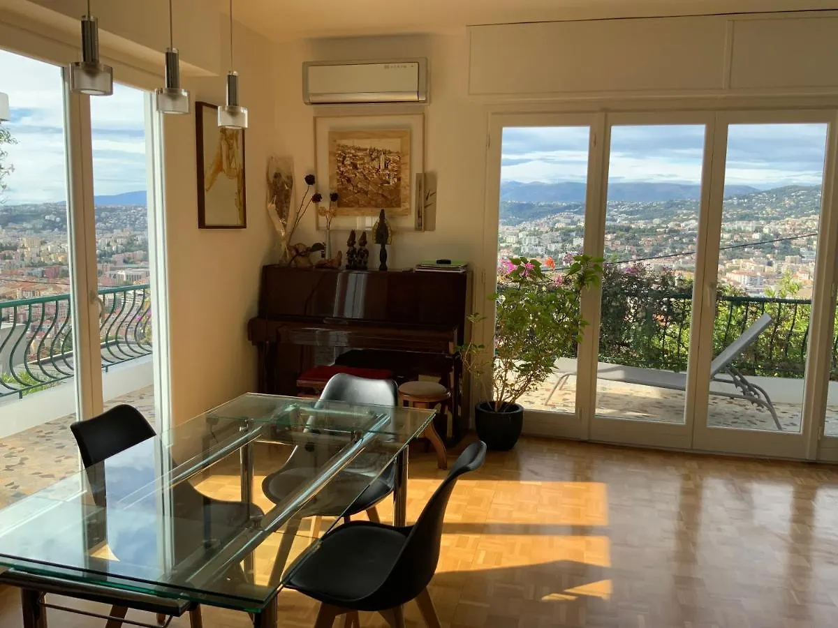 Beautiful Villa With Panoramic View Over Nice